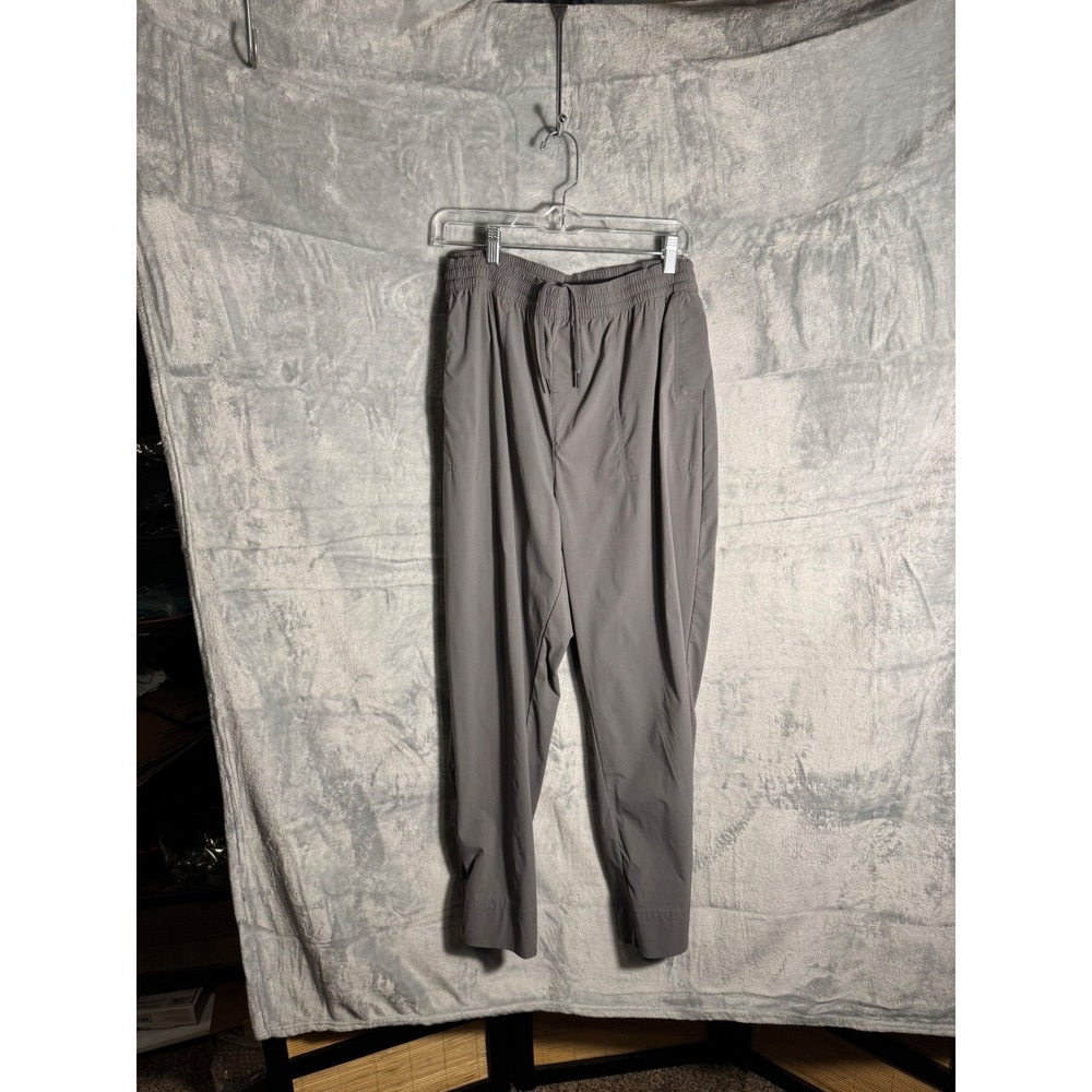Columbia Womens L‎ Gray Hiking Pants Elastic Waist Drawstring Size L Regular